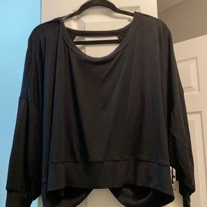 Jackson Rowe Black Open Back Sweater